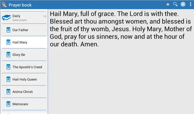 Prayer book android App screenshot 0